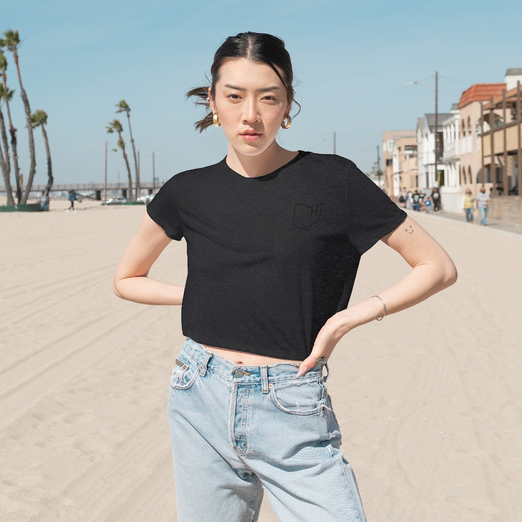 HIIT Ohio Women's Flowy Cropped Tee