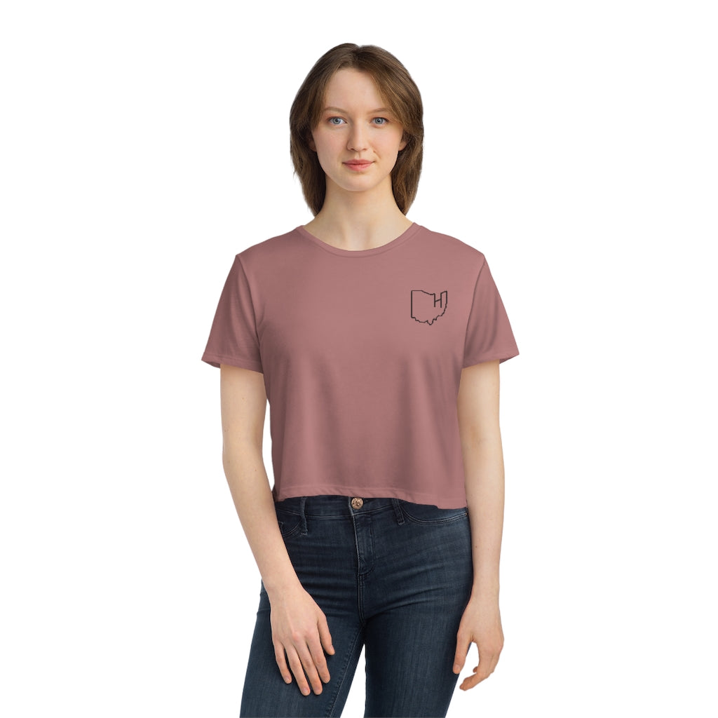 HIIT Ohio Women's Flowy Cropped Tee