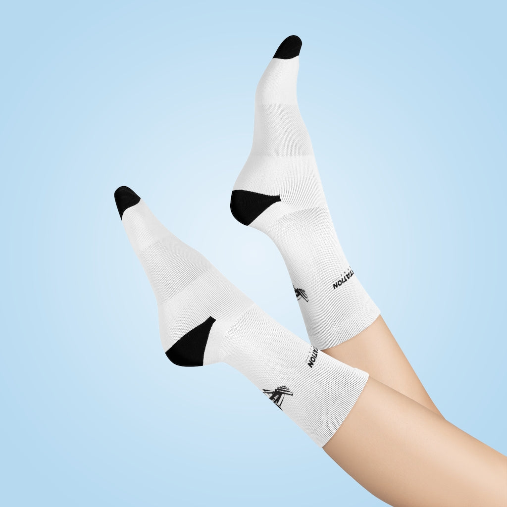 TSF Crew Socks - White