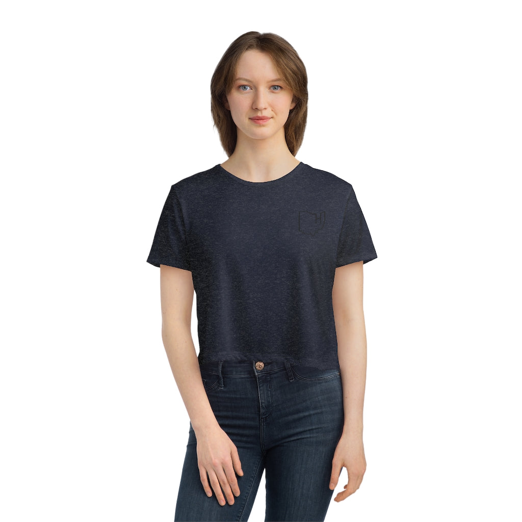 HIIT Ohio Women's Flowy Cropped Tee