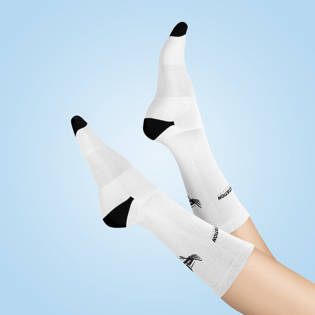 TSF Crew Socks - White
