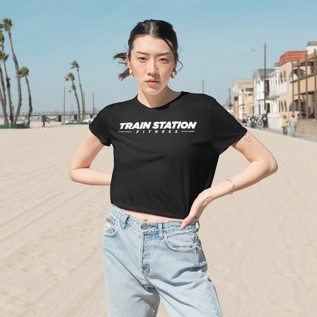 TSF Women's Flowy Cropped Tee